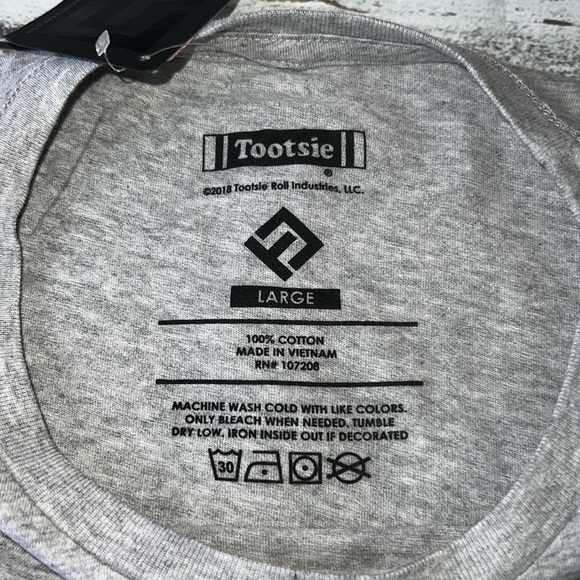 Tootsie Roll Lollipop Graphic Tee Candy T-Shirt Sz L - Picture 9 of 9